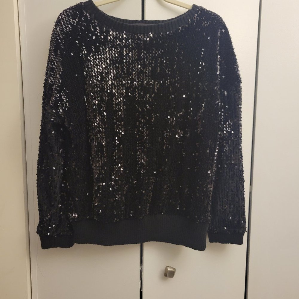 Black Long  sleeve  blouse
